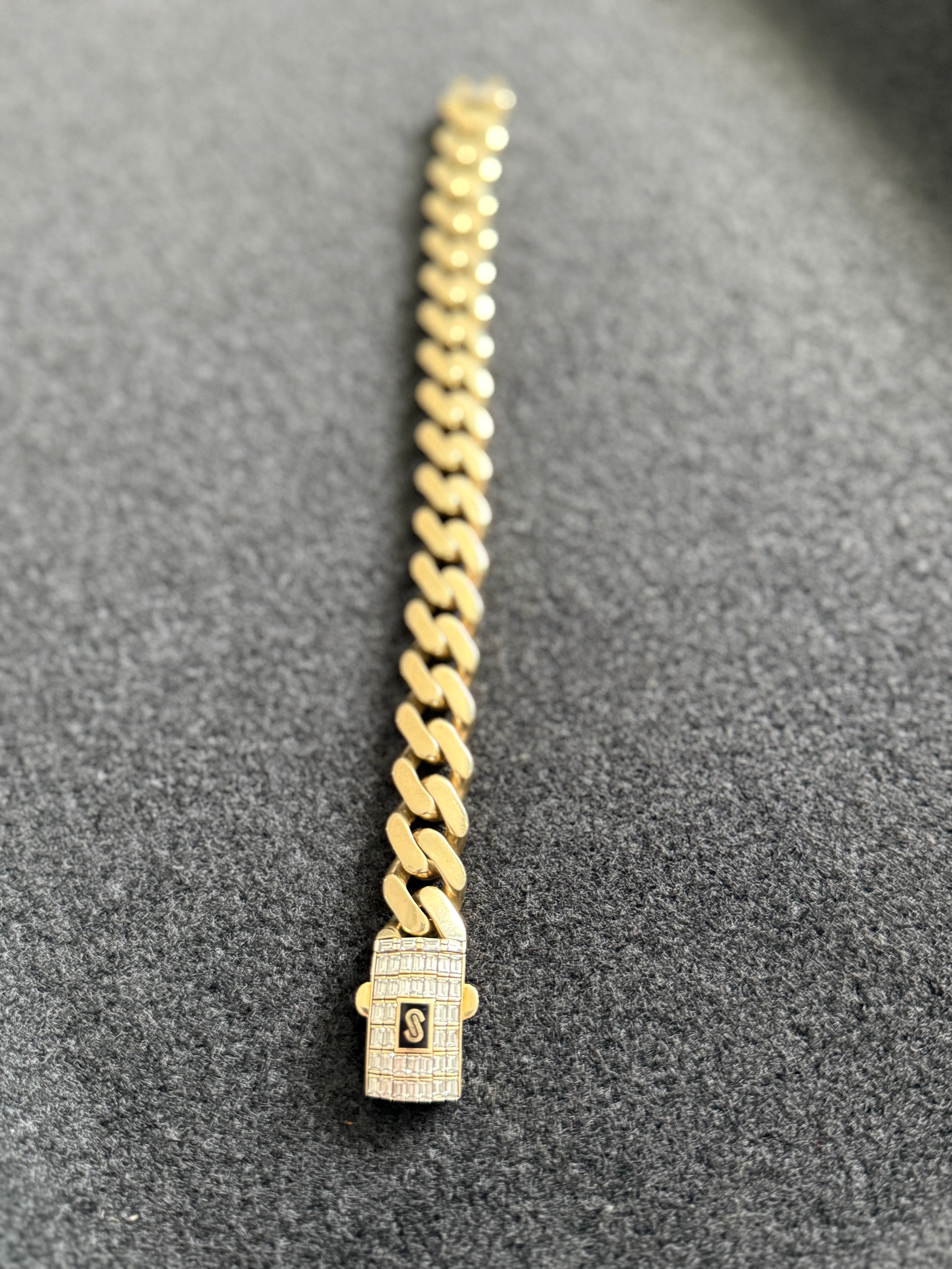 Monaco 10k mens bracelet 14mm