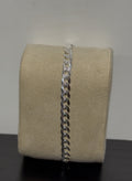 3mm Solid 925 Sterling Silver Cuban style Bracelet