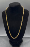 10K Yellow Gold Rope Chain – 24” | 3.5 mm | 27 g
