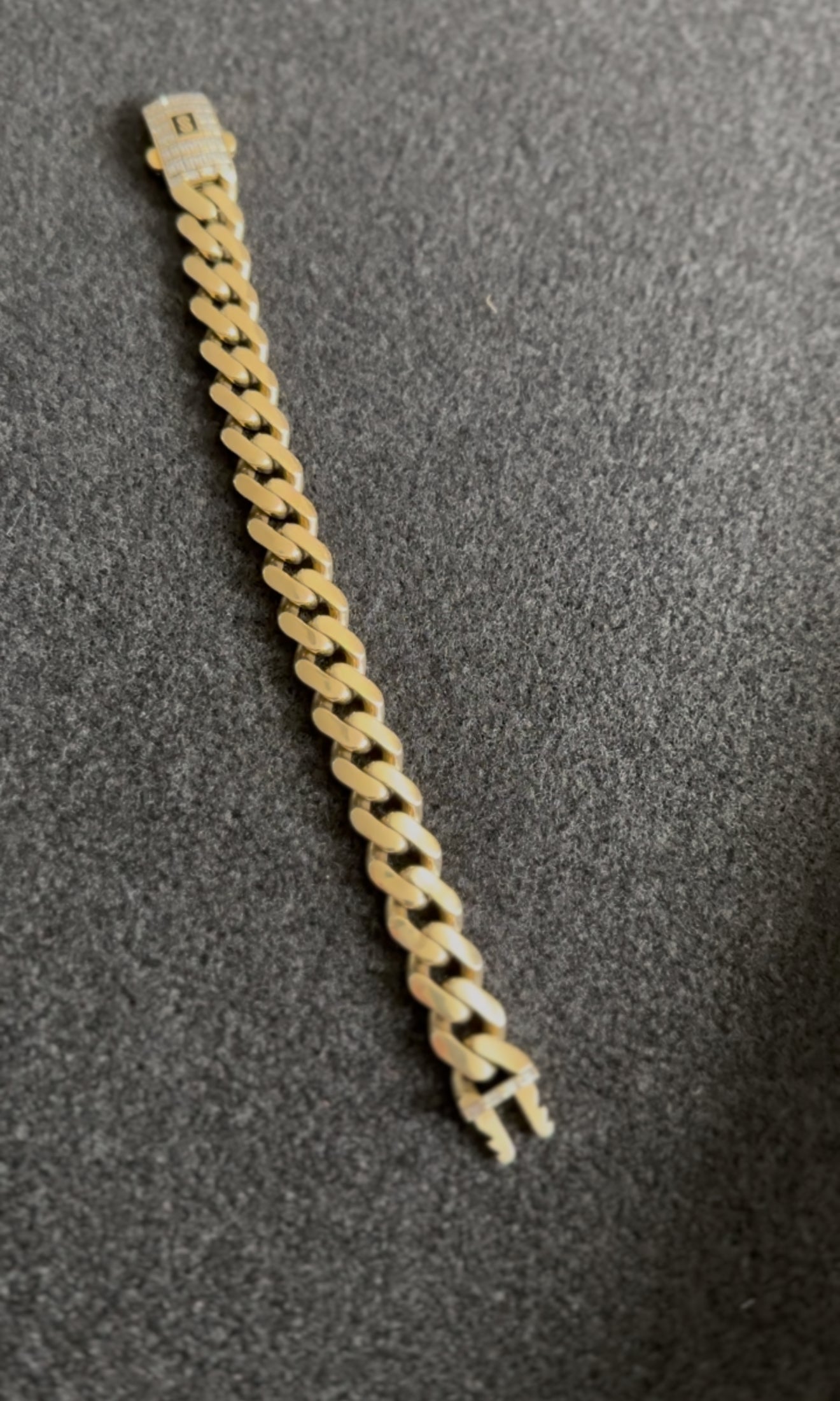 Monaco 10k mens bracelet 14mm