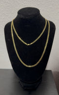 3mm 10K Gold Cuban Link Chain – 30 Inch