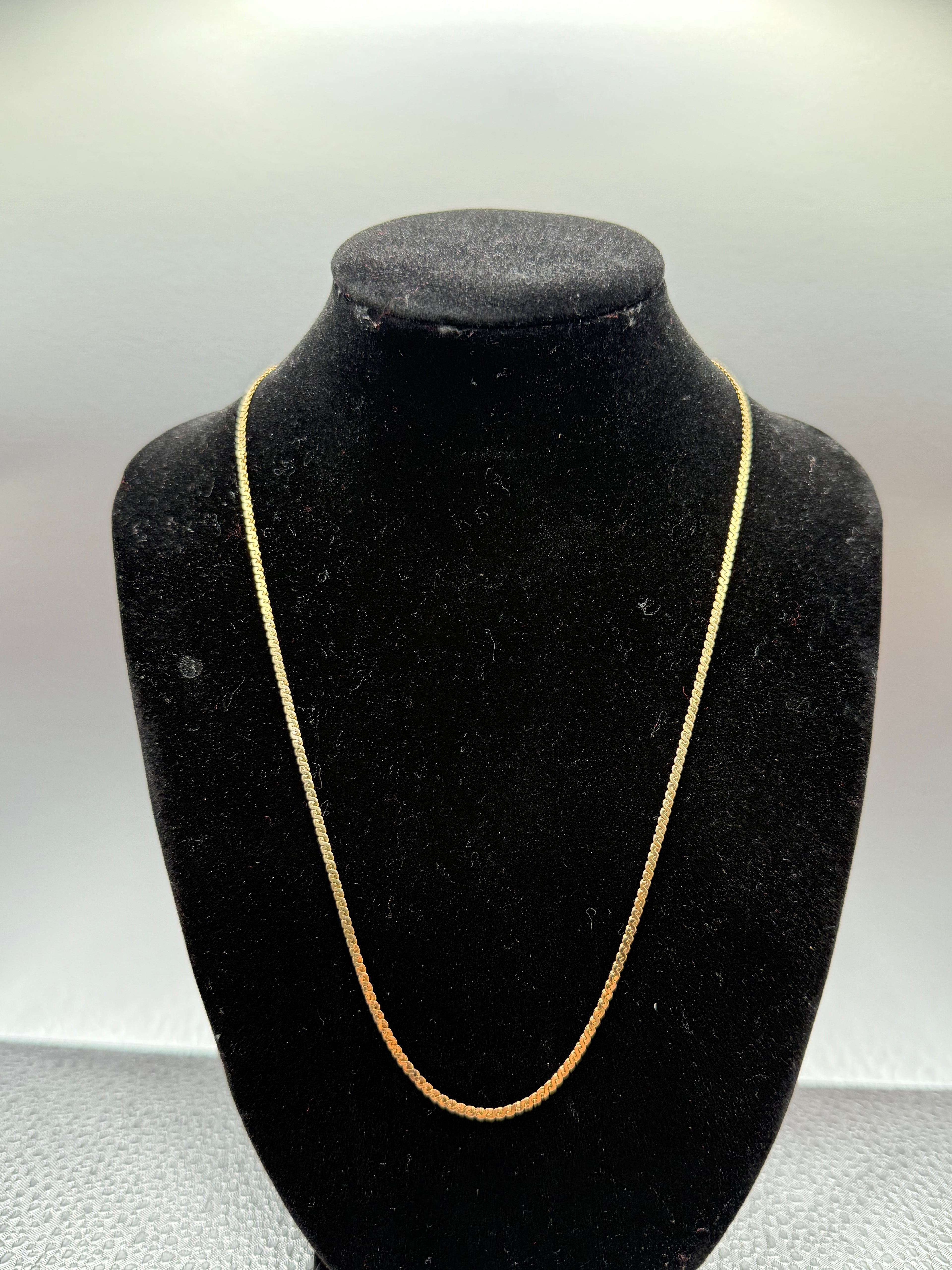 14K Yellow Gold Box Link Chain – 16” | 3.7 g